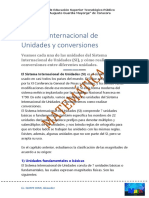 Sistema Internacional de Unidades y Conversiones