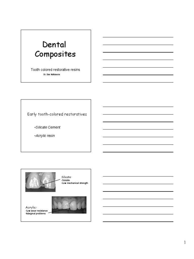 Dental Composites: Properties & Applications | PDF | Dental Composite ...