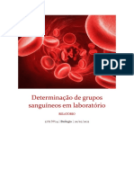 Determinação de grupos sanguíneos em laboratório