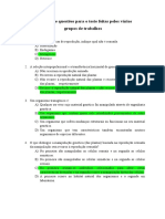 Propostas de questões para teste sobre técnicas de reprodução e manipulação genética