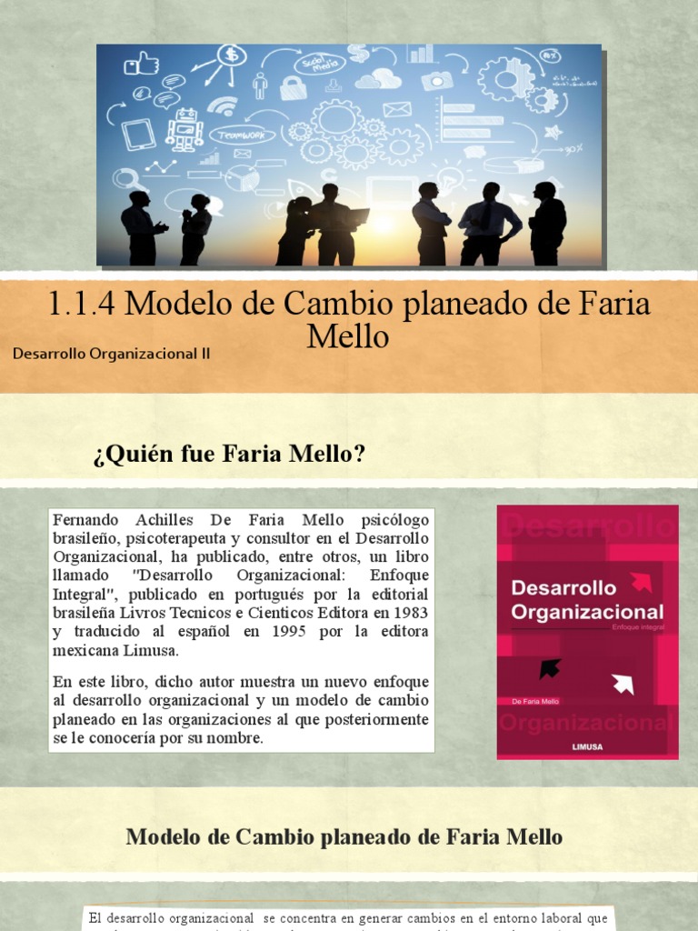  Modelo de Cambio Planeado de Faria Mello | PDF | Desarrollo  organizacional | Análisis FODA