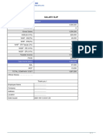 Salary slip template