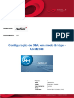 Configuração de ONU em Modo Bridge - UNM2000