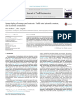 Spray Drying of Orange Peel Extracts Yield Total Phenolic Content