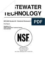 Residential wastewater treatment system earns NSF certification