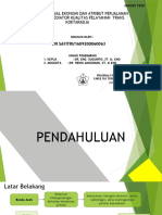 Hubungan Sosial Ekonomi Dan Atribut Perjalanan Terhadap Mediator Kualitas Pelayanan Trans Koetaradja