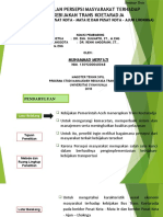 Pemodelan Persepsi Masyarakat Terhadap Kebijakan Trans Koetaradja