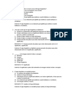 Preguntas y Respuestas Sobre El Signo Linguístico - Nivel Primaria