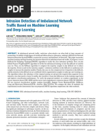 Intrusion Detection of Imbalanced Network Traffic Based On Machine Learning and Deep Learning