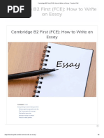 Cambridge (FCE) - How To Write An Essay - Teacher Phill