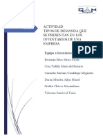 Actividad Tipos de Demanda en Inventarios de Las Empresas