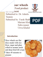 Rice Flour Wheels: Subject: Food Product Development