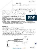 Série D'exercices N°6 - Sciences Physiques Force de Laplace - Acide Et Base de Bronsted - 3ème Math (2013-2014) MR Adam Bouali