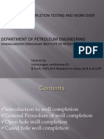 PE6603 WELL COMPLETION TESTING AND WORK OVER