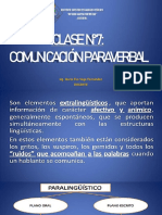 Clase N°7-Comunicación Paraverbal