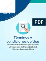 Términos y Condiciones de Uso de La Mesa de Partes Virtual de La Mml