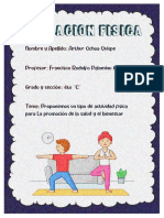 Tarea Educacion Fisica Segundo Bimestre Semana 7