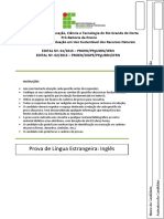 Prova Ingles Mestrado Edital 1 e 2