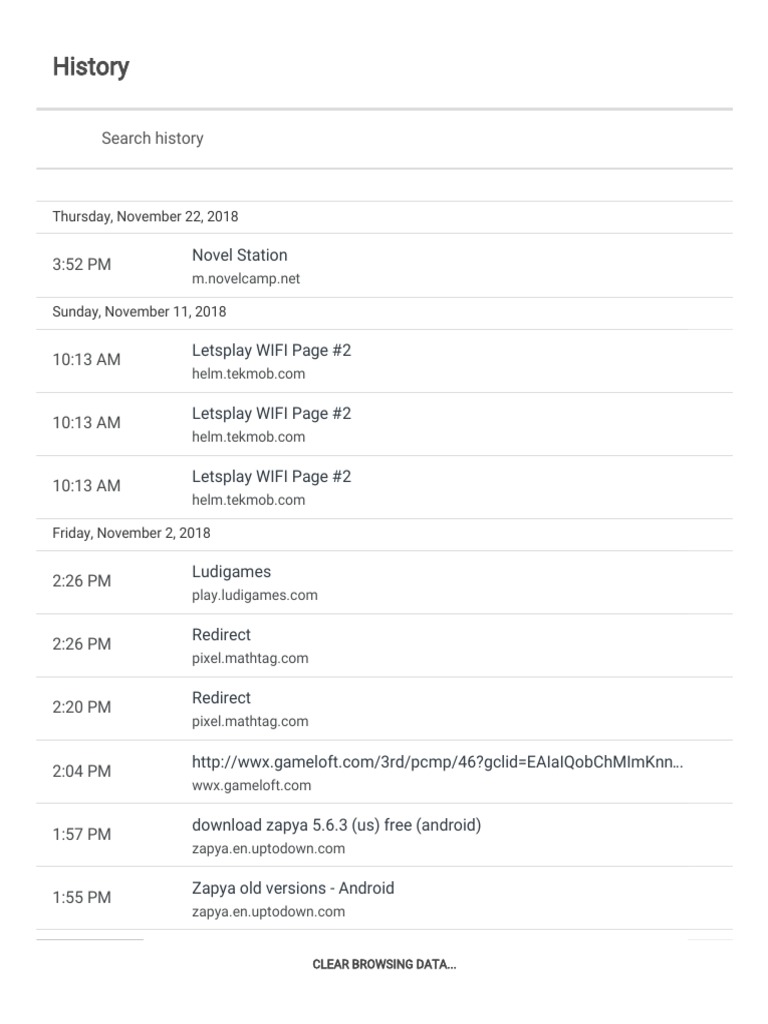 Search History | PDF