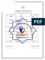 Al Mukhtar International School: Annual Syllabus For Academic Year (2019-2020)