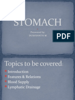 Stomach: Presented By: Dushyanth M