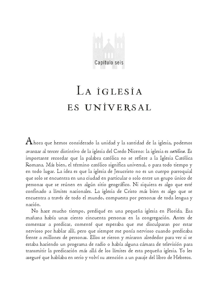 La Iglesia Católica: Universal y Sagrada | PDF | San Pedro | Cristo ...