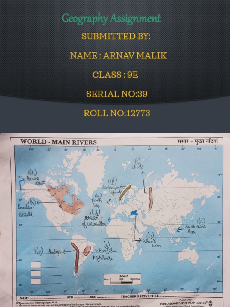 Geography Assignment: Submitted By: NAME:,.... U. VMALII (Class:9E SER ...