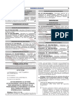 Ley Que Modifica La Ley 29783 Ley de Seguridad y Salud en e Ley N 31246 1966676 1 Unlocked