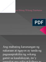 fil bilang wikang pambansa