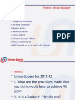 Theme: Union Budget: Section 1