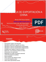 Logistica de Exportación A China