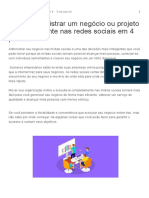 Como Administrar Um Negócio Ou Projeto Completamente Nas Redes Sociais em 4 Passos