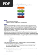 Operating Systems Lab Assignment 6: Synchronization Using Semaphores