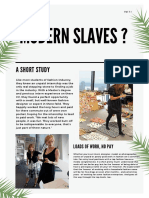 Modern Slaves ?: A Short Study