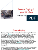 Freeze Drying / Lyophilization: Professor A B M Faroque