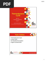 Lecture 1 - Thermodynamic Cycle