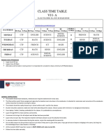 Class Time Table Vi I-A: Class Teacher: Ms - Anju Kumari Singh