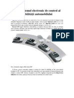 ESP Sistemul Electronic de Control Al Stabilității Automobilului (1)