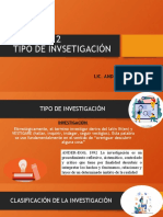 Tema #2 Tipos de Investigaciòn