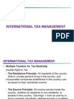 International Tax Management