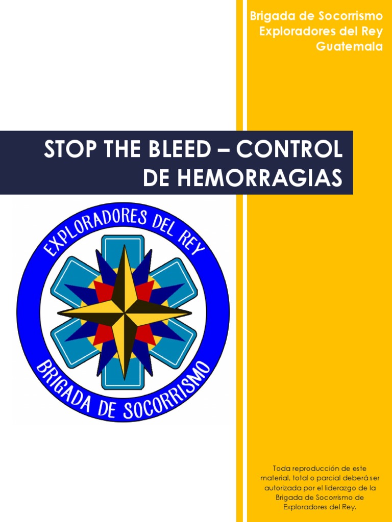 Stop The Bleed - Control de Hemorragias | PDF | Primeros auxilios | Artería