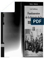 PDF Dahlhaus Carl Fundamentos de La Historia de La Musica Compress