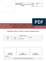 ITT - Habilitación y Colocación de Acero-Rev.0