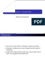 Control Flow Lecture