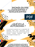 Autonomía en La Adolescencia. Estudiantes de II Ciclo Escuela Andes Del Sur 22-6-2021