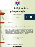 Bases Biológicas de La Psicopatología