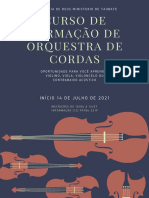 Curso de Formação de Orquestra de Cordas em Taubaté