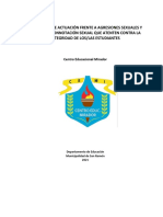 Protocolo 2 Actuación Frente a Agresiones Sexuales y Hechos de Connotación Sexual Contra Estudiantes