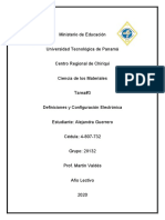 Asignacion #3 Definiciones y Configuracion Electronica Alejandra Guerrero 4-807-732 Grupo 2II132