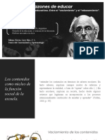 LOS CONTENIDOS EDUCATIVOS. ENTRE EL - VACIAMIENTO - Y EL - REBASAMIENTO - Capítulo III